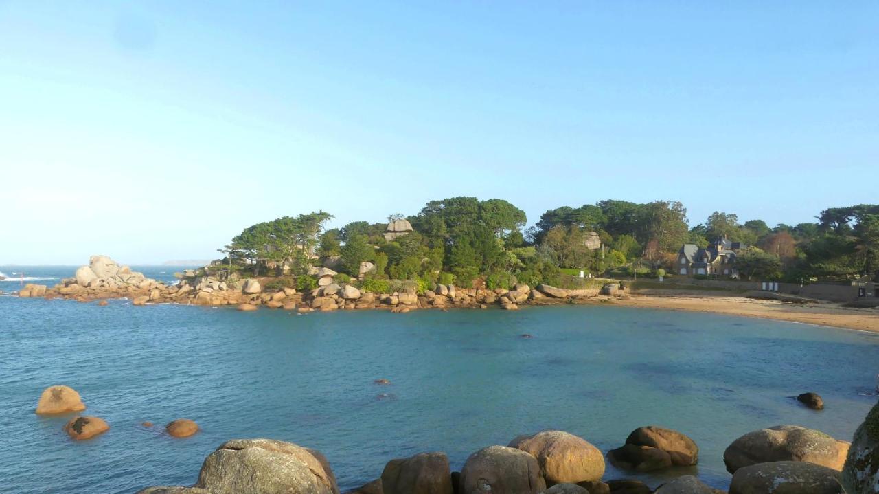 Logis Hotel Saint Guirec Et De La Plage Перос-Гирек Екстериор снимка