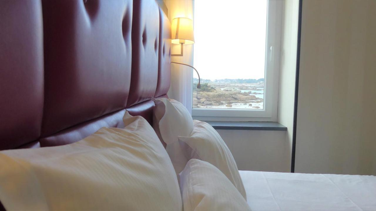 Logis Hotel Saint Guirec Et De La Plage Перос-Гирек Екстериор снимка