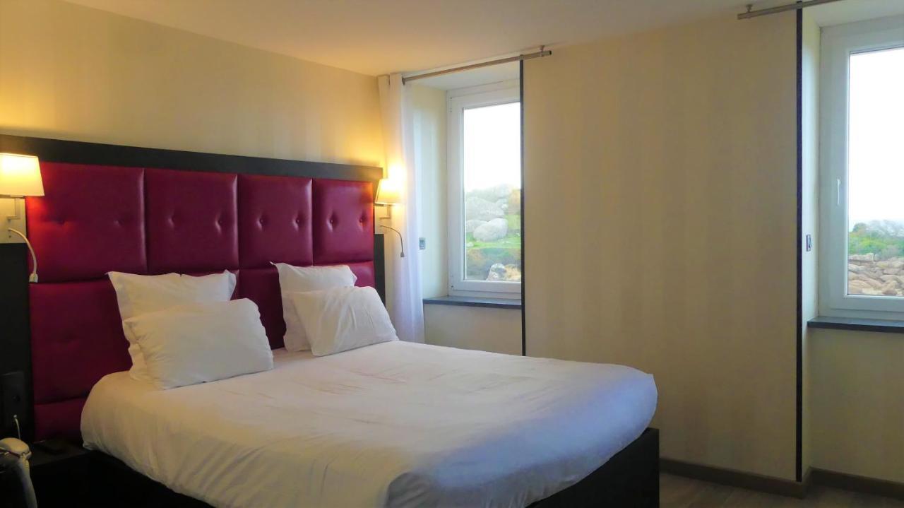 Logis Hotel Saint Guirec Et De La Plage Перос-Гирек Екстериор снимка