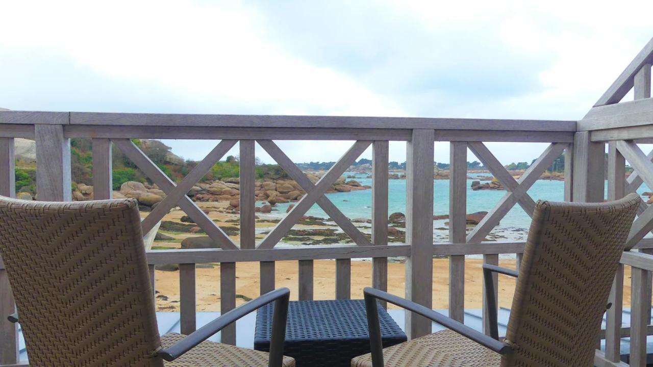 Logis Hotel Saint Guirec Et De La Plage Перос-Гирек Екстериор снимка