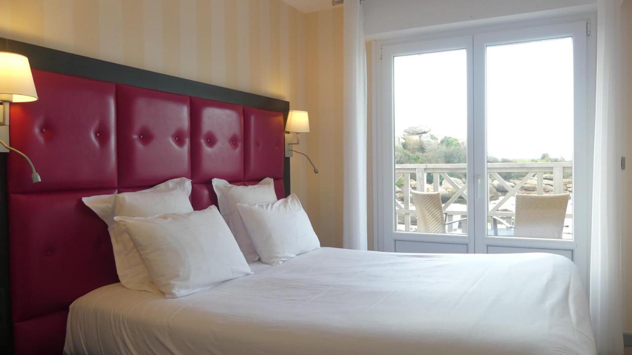Logis Hotel Saint Guirec Et De La Plage Перос-Гирек Екстериор снимка