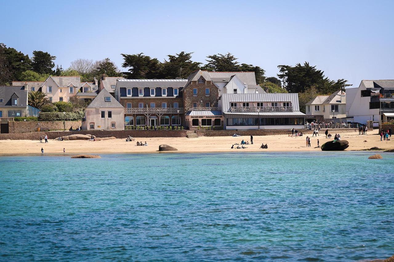 Logis Hotel Saint Guirec Et De La Plage Перос-Гирек Екстериор снимка