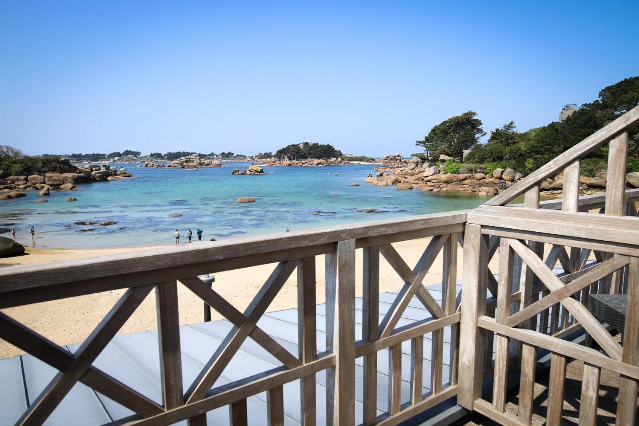 Logis Hotel Saint Guirec Et De La Plage Перос-Гирек Екстериор снимка