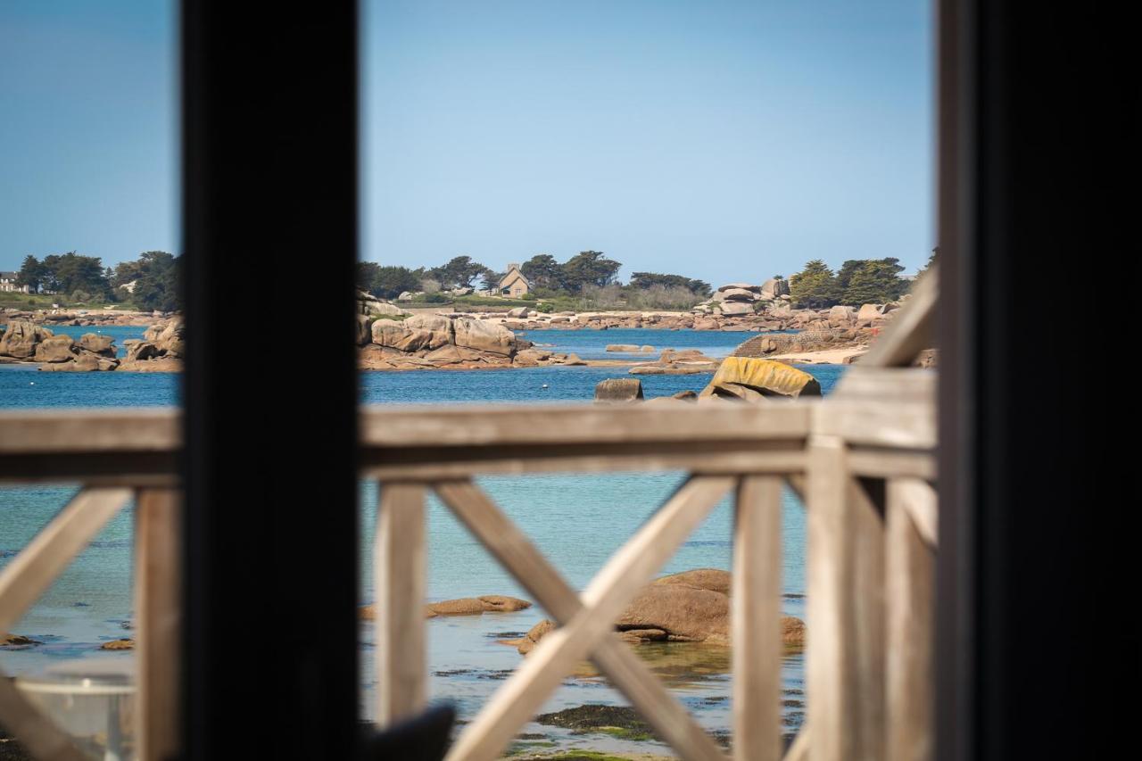 Logis Hotel Saint Guirec Et De La Plage Перос-Гирек Екстериор снимка