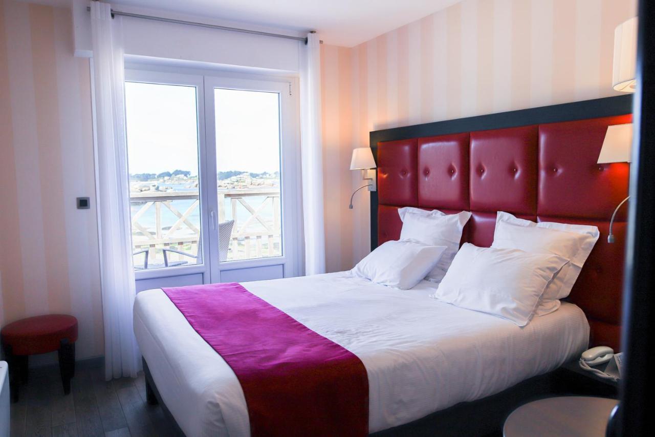 Logis Hotel Saint Guirec Et De La Plage Перос-Гирек Екстериор снимка