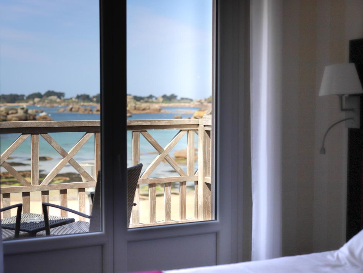Logis Hotel Saint Guirec Et De La Plage Перос-Гирек Екстериор снимка