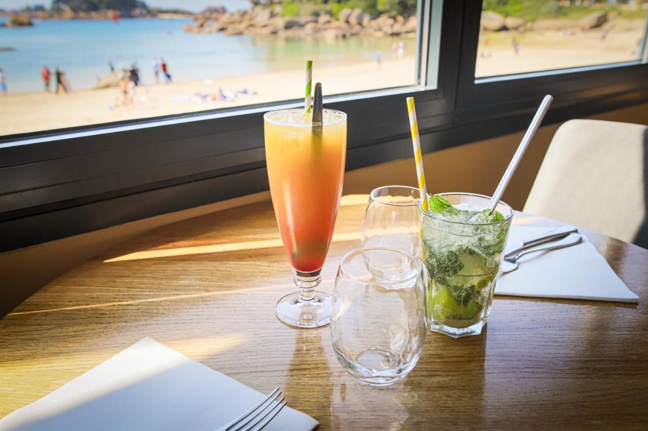 Logis Hotel Saint Guirec Et De La Plage Перос-Гирек Екстериор снимка