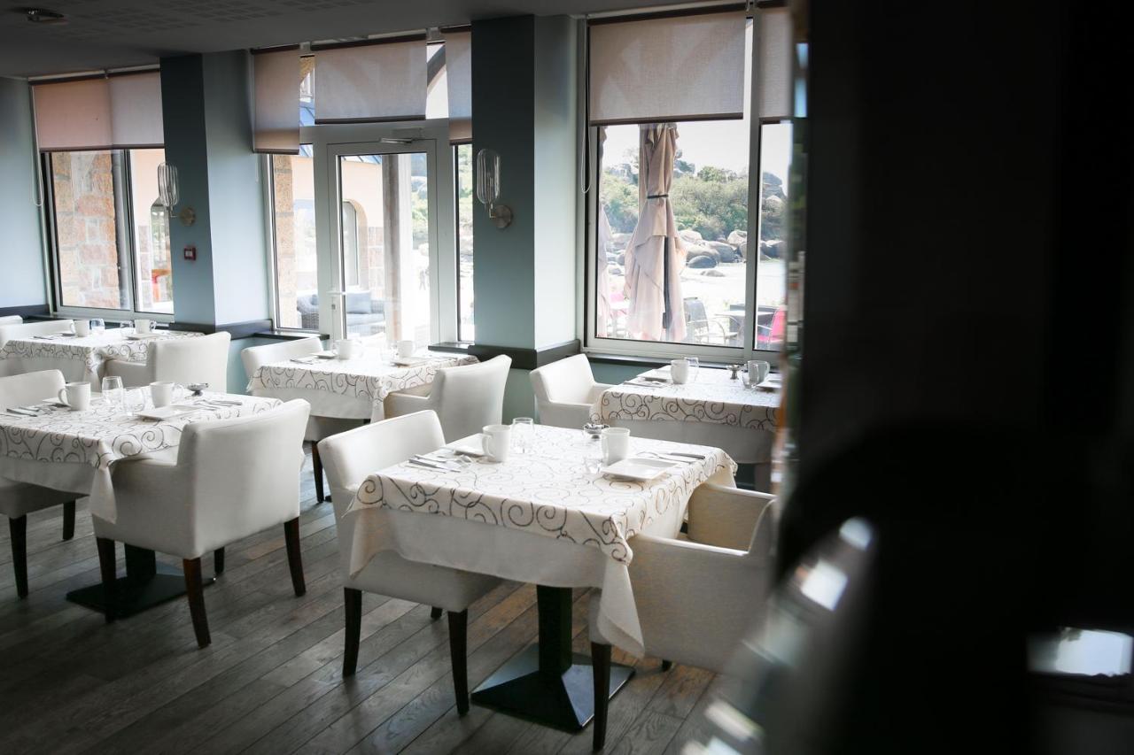 Logis Hotel Saint Guirec Et De La Plage Перос-Гирек Екстериор снимка