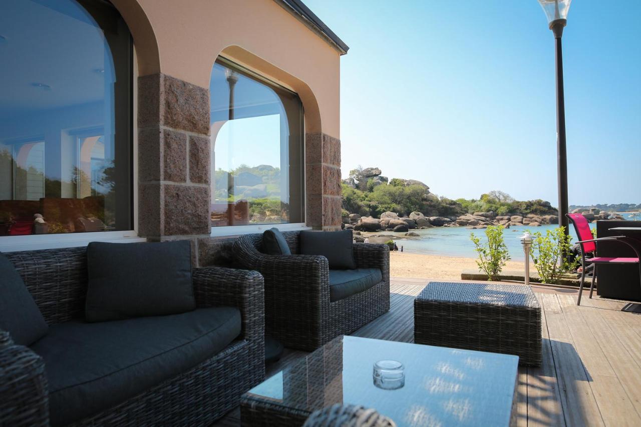 Logis Hotel Saint Guirec Et De La Plage Перос-Гирек Екстериор снимка