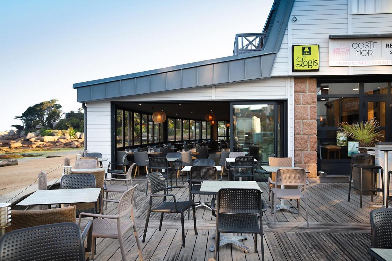 Logis Hotel Saint Guirec Et De La Plage Перос-Гирек Екстериор снимка