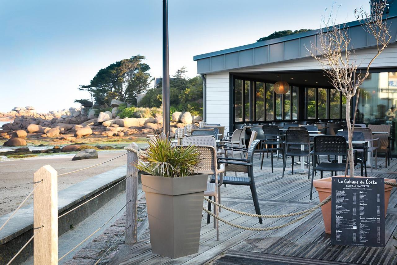 Logis Hotel Saint Guirec Et De La Plage Перос-Гирек Екстериор снимка