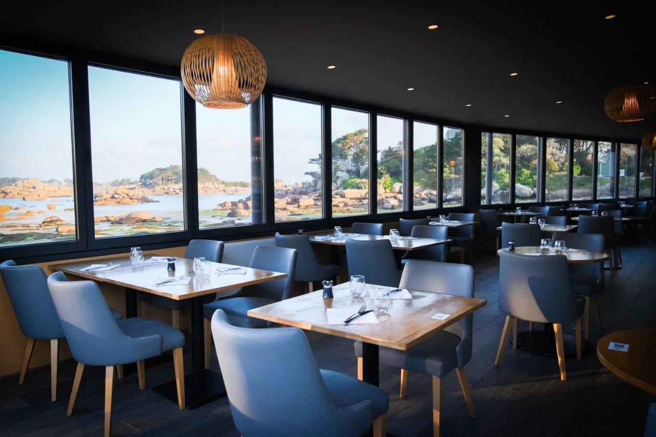 Logis Hotel Saint Guirec Et De La Plage Перос-Гирек Екстериор снимка