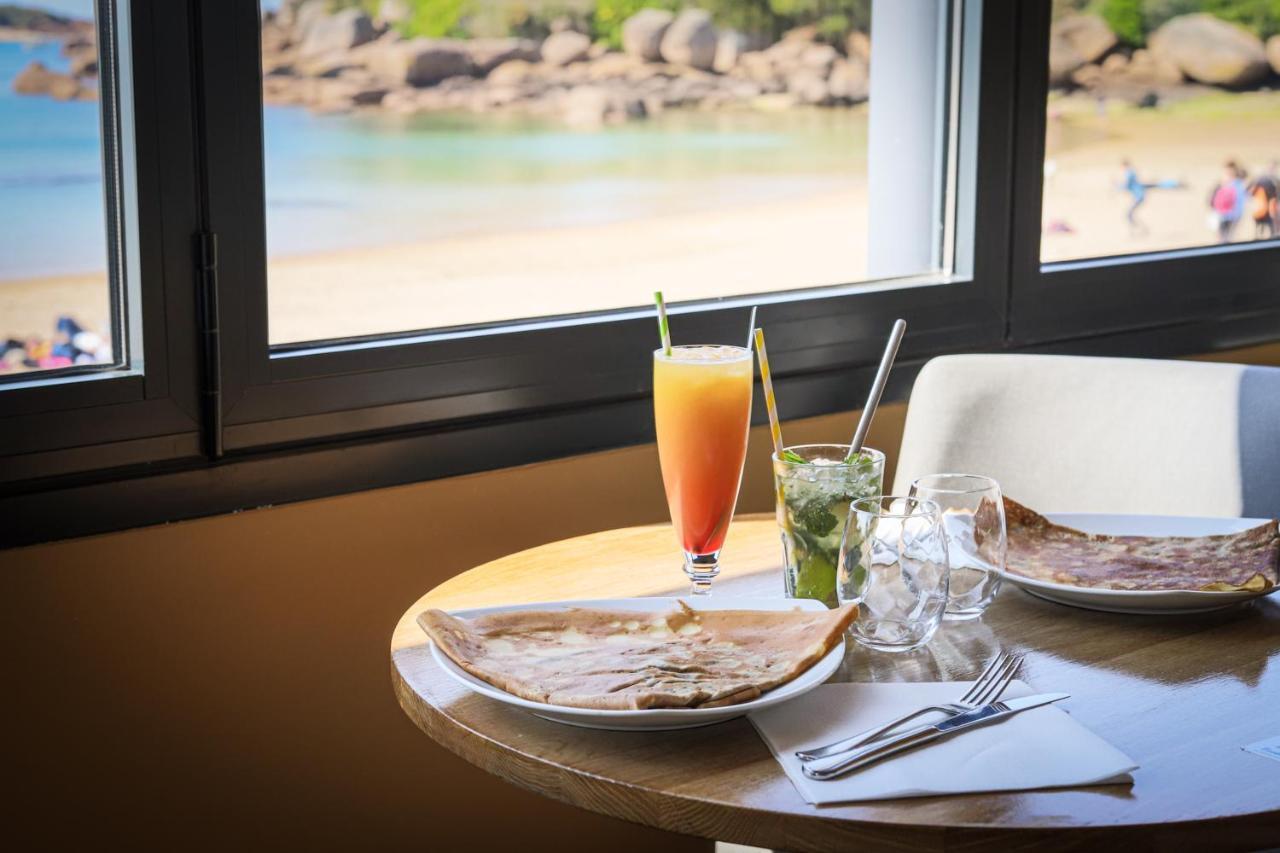 Logis Hotel Saint Guirec Et De La Plage Перос-Гирек Екстериор снимка
