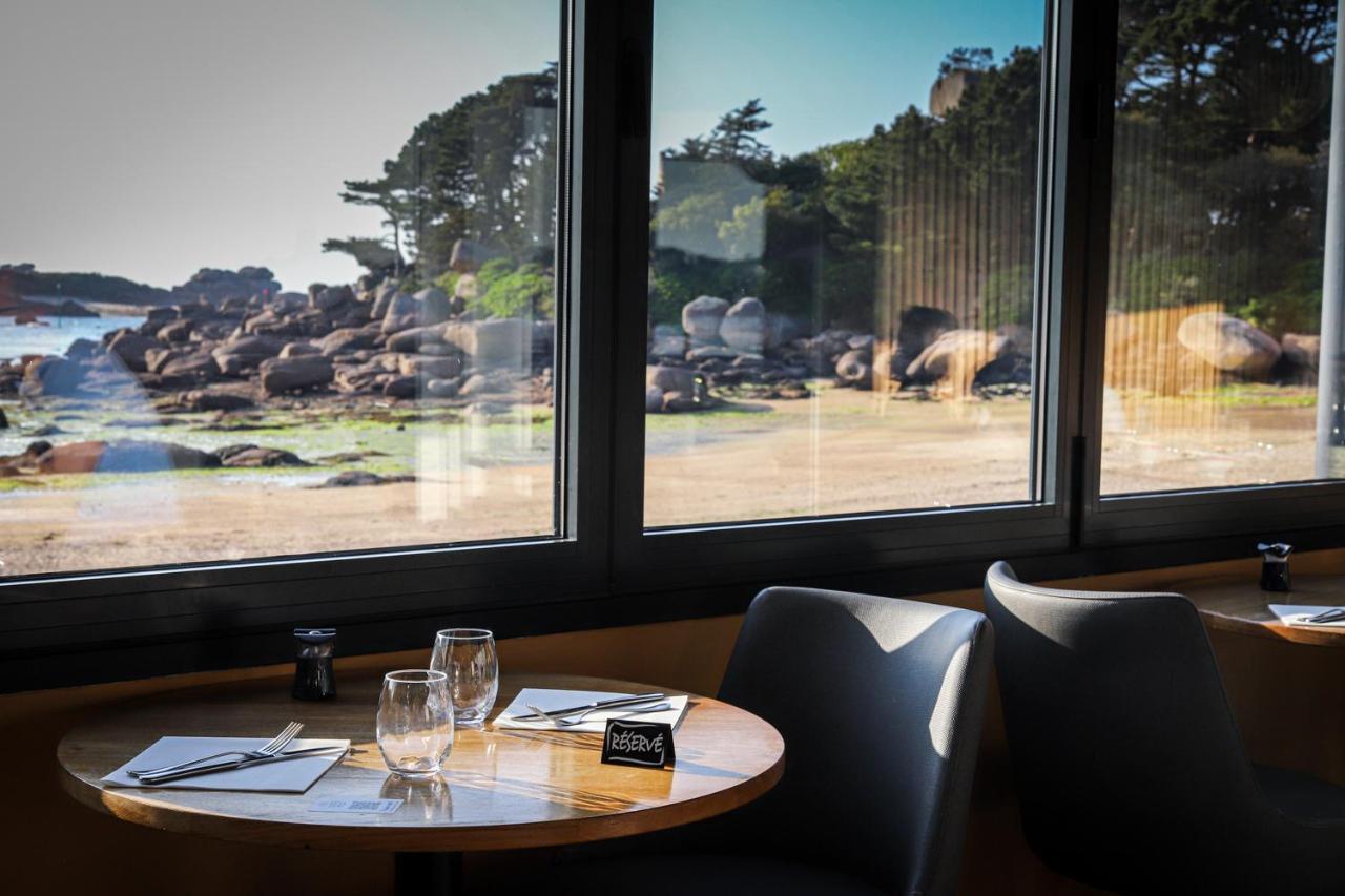 Logis Hotel Saint Guirec Et De La Plage Перос-Гирек Екстериор снимка