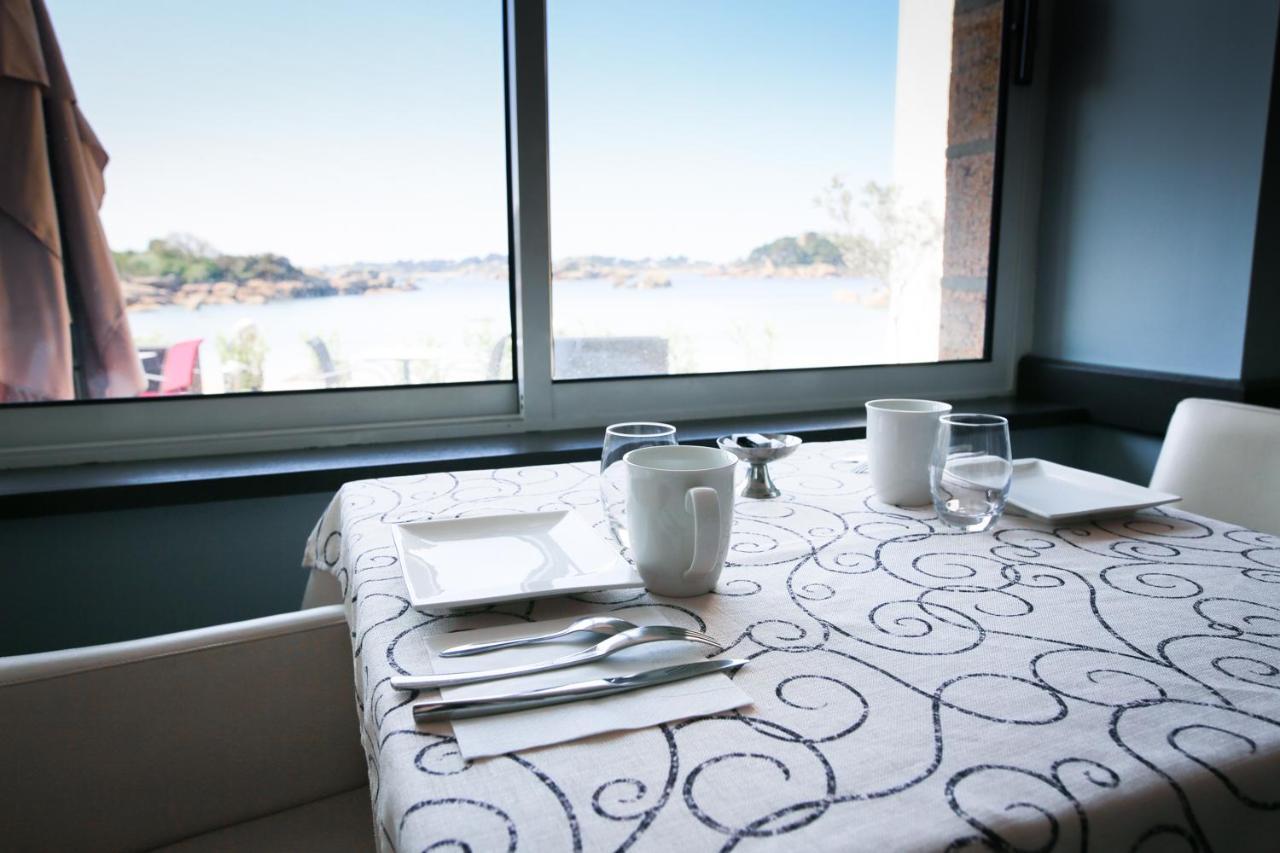 Logis Hotel Saint Guirec Et De La Plage Перос-Гирек Екстериор снимка