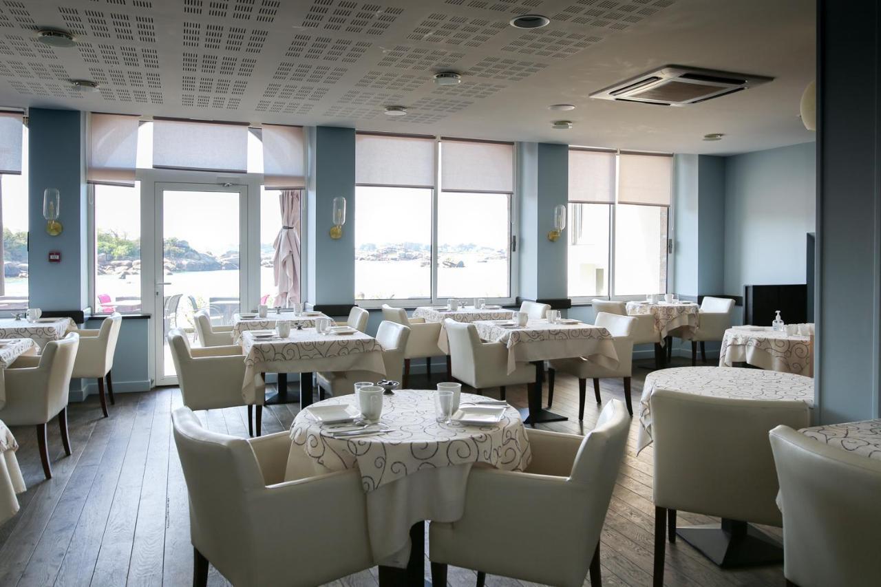 Logis Hotel Saint Guirec Et De La Plage Перос-Гирек Екстериор снимка