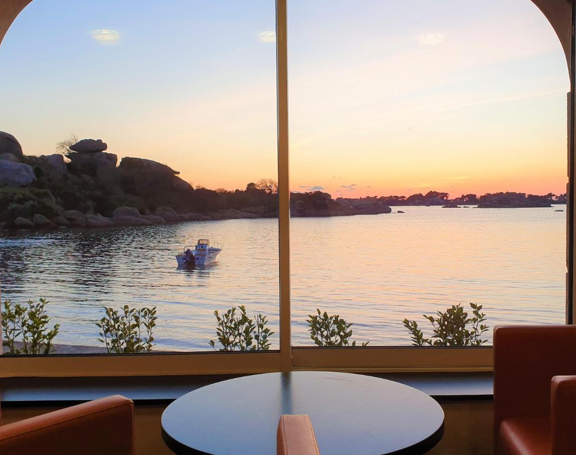 Logis Hotel Saint Guirec Et De La Plage Перос-Гирек Екстериор снимка