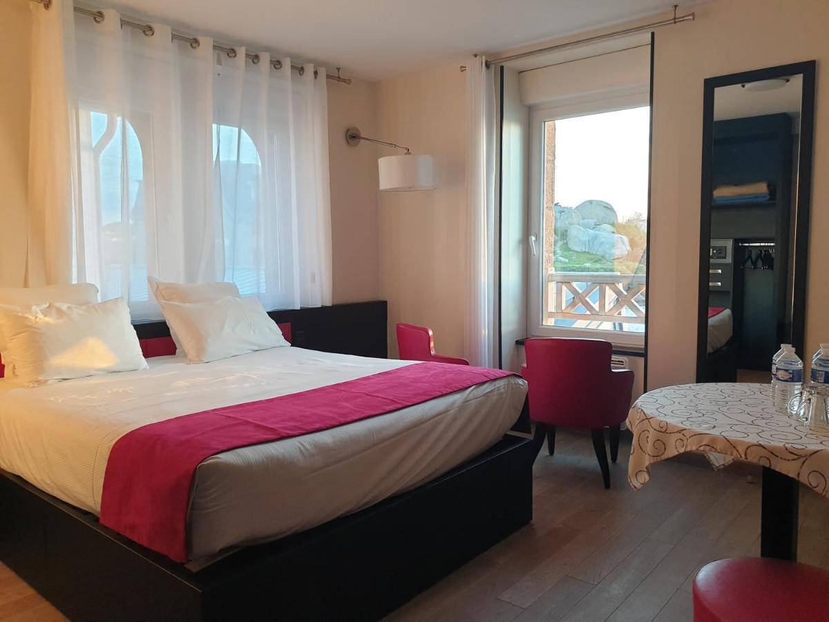 Logis Hotel Saint Guirec Et De La Plage Перос-Гирек Екстериор снимка