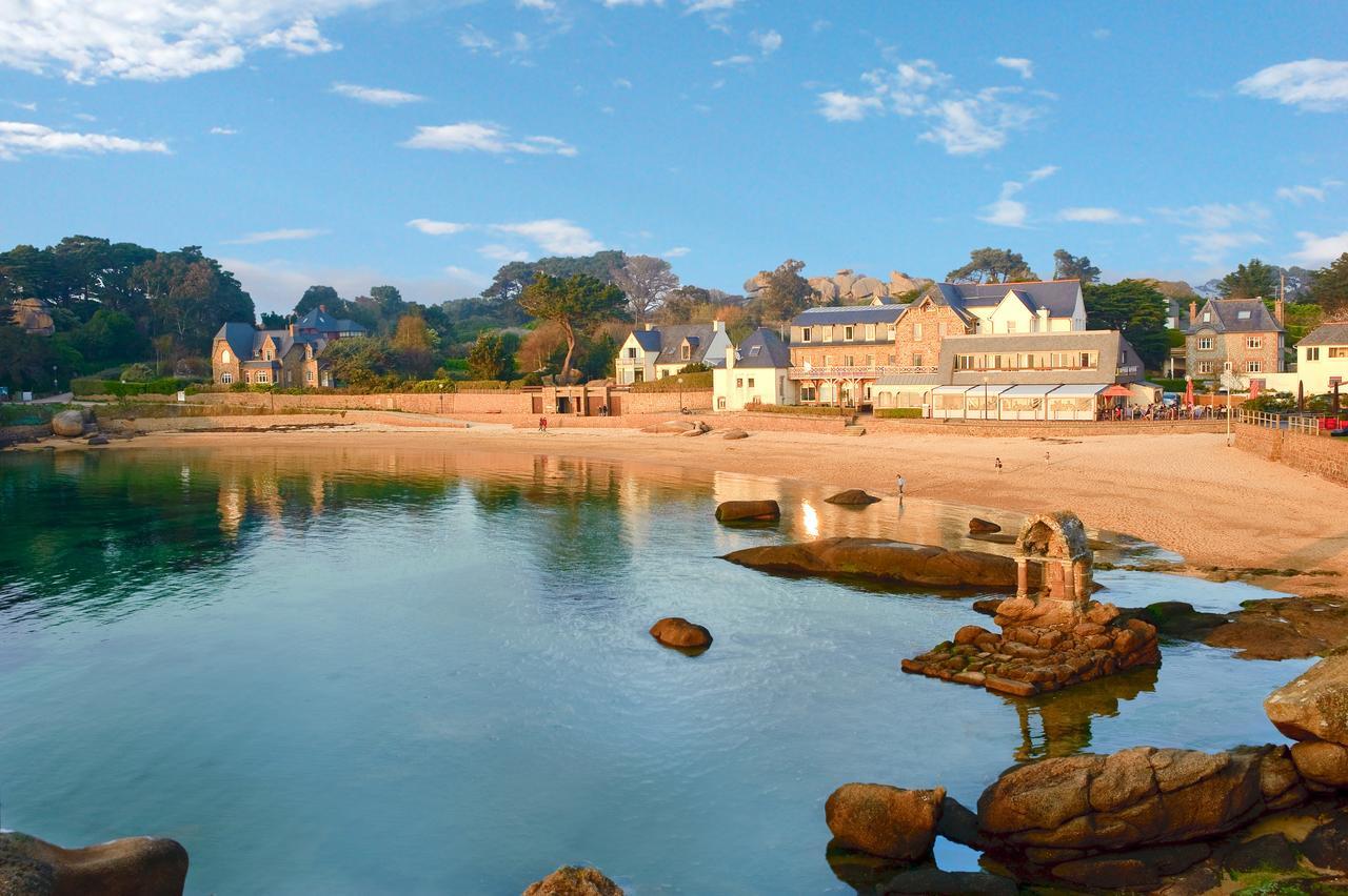 Logis Hotel Saint Guirec Et De La Plage Перос-Гирек Екстериор снимка